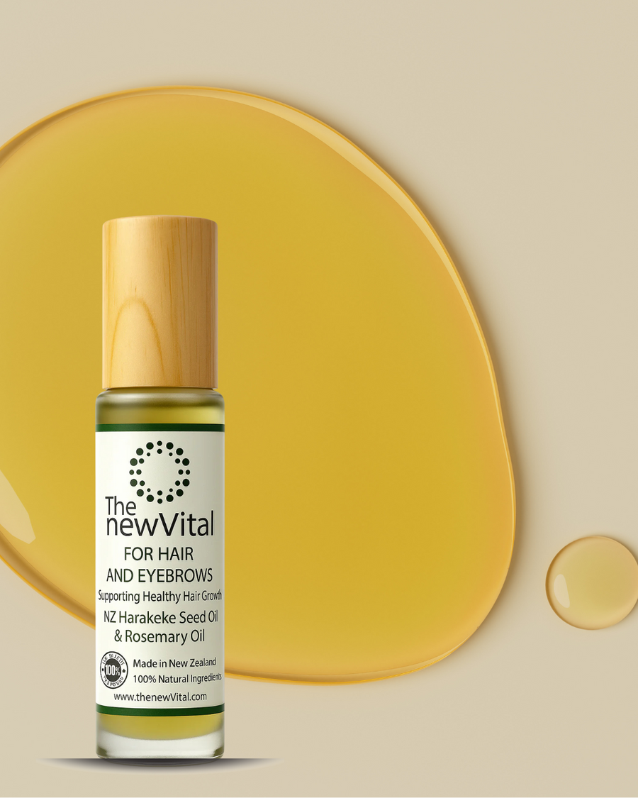 The newVital hair growth oil with roller ball applicator